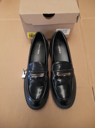 Mocasines negros Anna Field