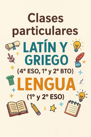 Clases particulares Latín y Griego