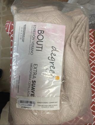 Edredón Bouti Verano Microfibra Beige 105cm