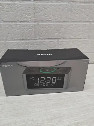 Reloj Despertador iTOMA DAB/FM Carga Inalámbrica