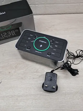 Reloj Despertador iTOMA DAB/FM Carga Inalámbrica