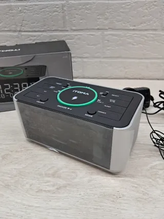 Reloj Despertador iTOMA DAB/FM Carga Inalámbrica