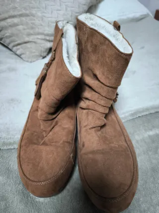 Botas marrones forradas mujer