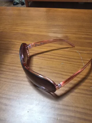 Gafas de sol infantiles rosas y marrones