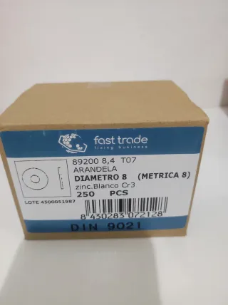 Arandelas M8 Ala Ancha