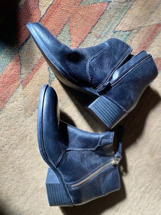 Botas negras cuero talla 37 uk 4