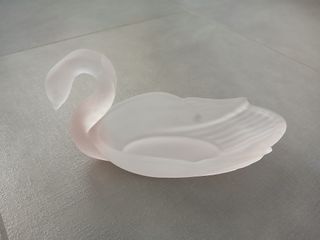 Coppa Svuotatasche Cigno Vetro Satinato