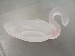 Coppa Svuotatasche Cigno Vetro Satinato