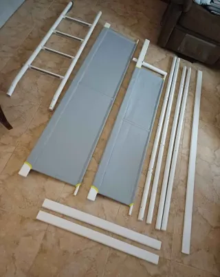 Cama alta Ikea 90x200cm Sin colchón Telas lavables