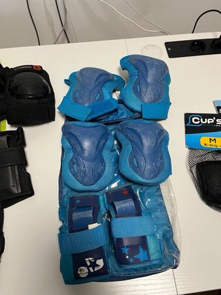 Lote protecciones skate rodilleras muñecas codos