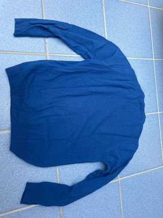 Maglione Lana Cachemire Blu Cavalieri Uomo