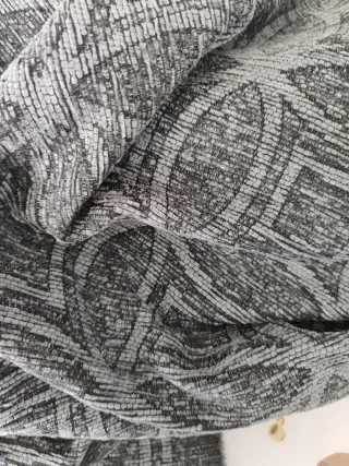 Tela de tapicería terciopelo gris