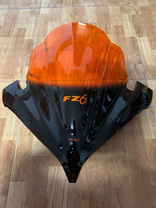 Cúpula Puig para Yamaha fazer negra/naranja