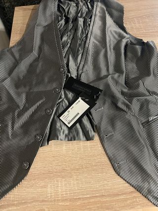 Traje de raya diplomática negro