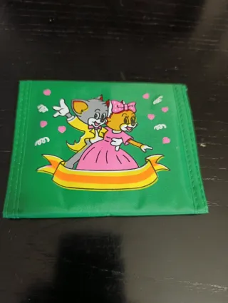 Portafoglio bambini gatti con fiocco