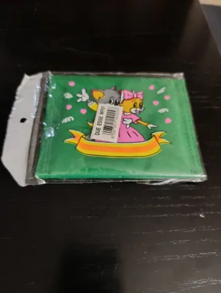 Portafoglio bambini gatti con fiocco