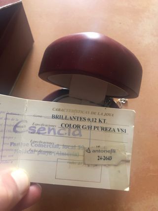 Pendientes Zafiro y Diamante oro blanco