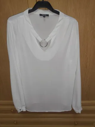 Camisa blanca KIRA manga larga