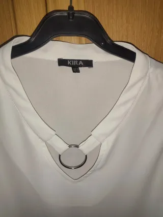 Camisa blanca KIRA manga larga