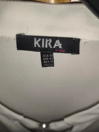 Camisa blanca KIRA manga larga