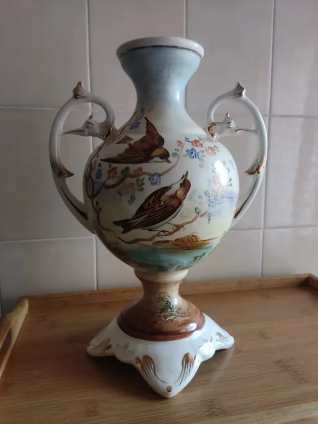 JARRÓN VINTAGE CERÁMICA MANISES