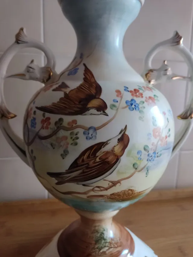 JARRÓN VINTAGE CERÁMICA MANISES