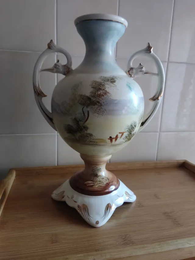 JARRÓN VINTAGE CERÁMICA MANISES