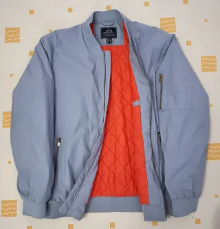 Chaqueta Bomber KEFITEVD Gris Claro Talla L