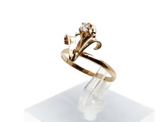 Anillo de Oro Rosa 14 Kt. 1.7 gr. de segunda mano