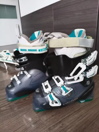Conjunto Esquís 150cm y Botas Mujer Talla 38