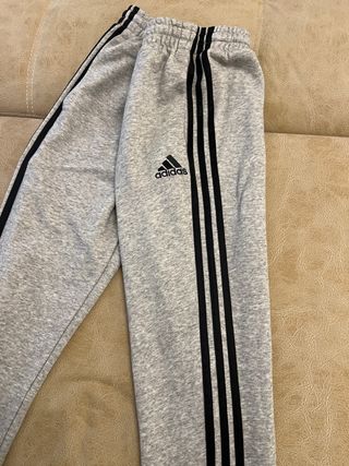 Pantalón Chándal Adidas Gris Algodón