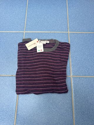 Maglione Luca D'Altieri lana e cashmere righe