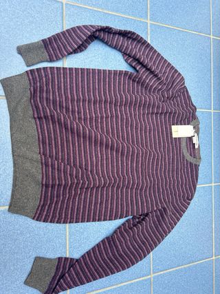 Maglione Luca D'Altieri lana e cashmere righe