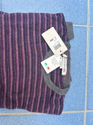 Maglione Luca D'Altieri lana e cashmere righe