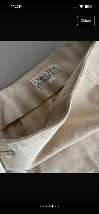 minigonna in suede vintage