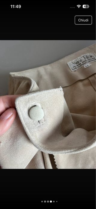 minigonna in suede vintage