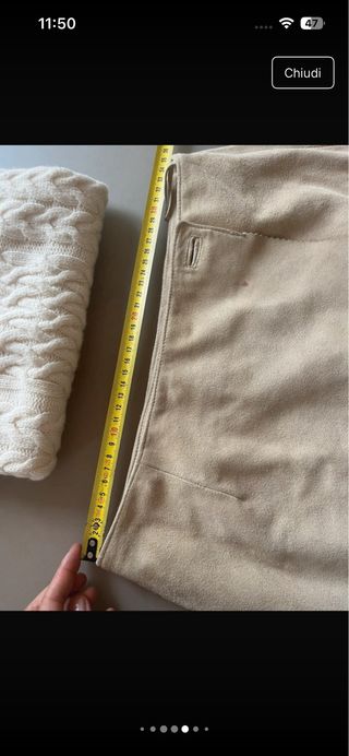 minigonna in suede vintage