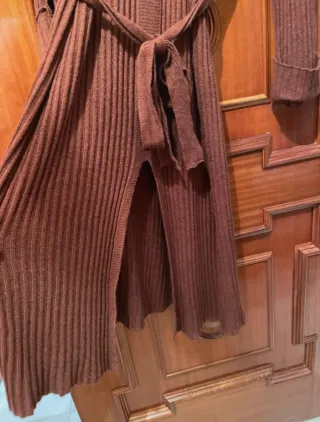 Vestido punto T.U. marrón Nuevo con etiqueta