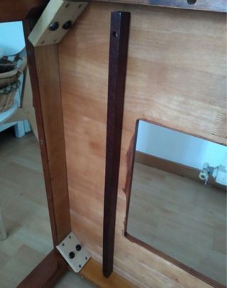 Mesa de comedor 6 plazas de madera y cristal