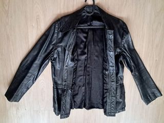 Cazadora auténtica de Piel Negra Talla 42
