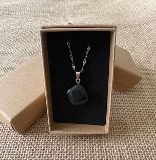 Collar mineral ✦Ónix✦ Cadena acero inoxidable