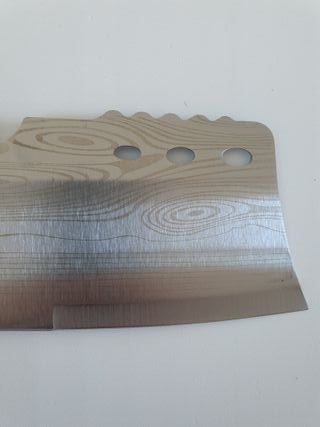 Hacha para cocina de 29 cm con dibujo damasco