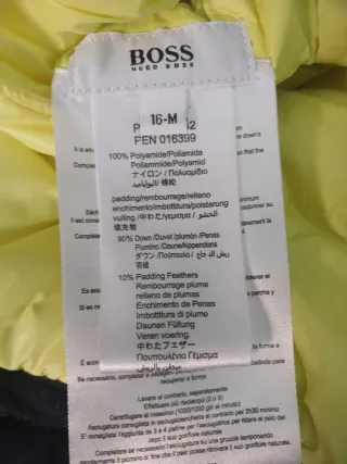 Chaqueta Boss reversible negra y amarilla