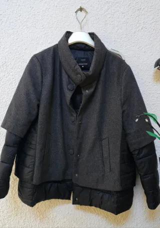 Giubbotto grigio e nero