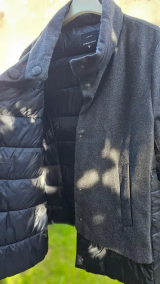 Giubbotto grigio e nero