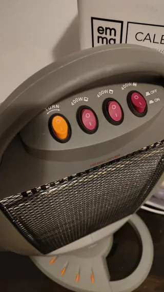 Calentador Halógeno EMMA Gris/Naranja