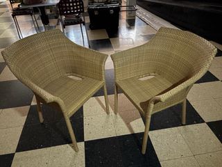 2 Sillones Kettal Mimbre Exterior Beige