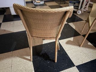 2 Sillones Kettal Mimbre Exterior Beige