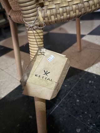 2 Sillones Kettal Mimbre Exterior Beige