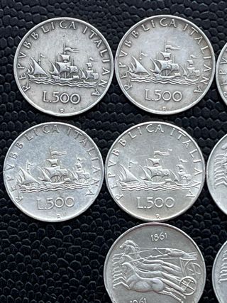 Lote 10 Monete 500 Lire Argento